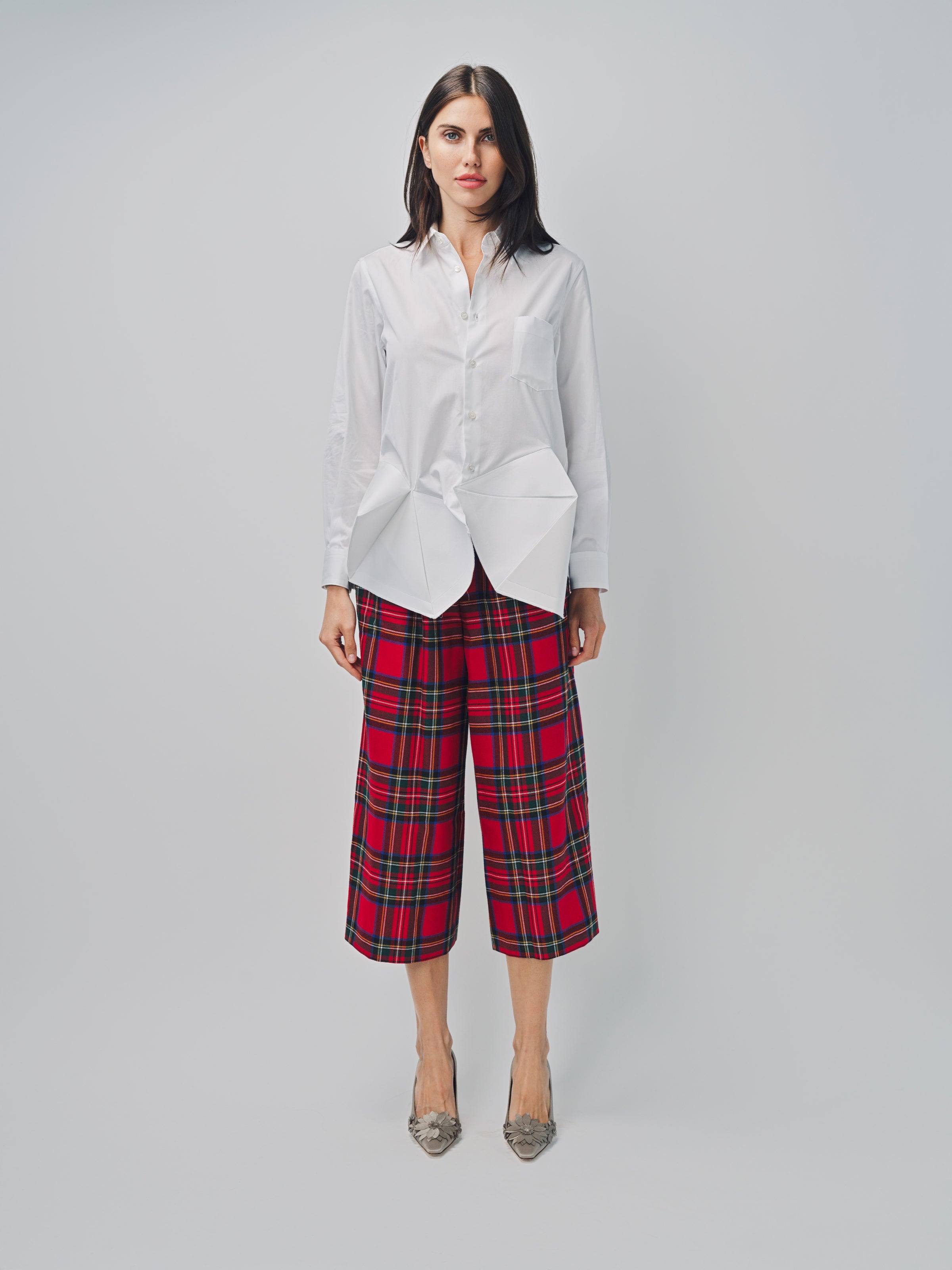 Comme des Garcons Plaid Pants Red / XS