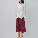 Comme des Garcons Plaid Pants Red / XS