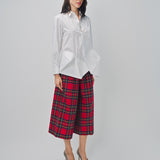 Comme des Garcons Plaid Pants Red / XS