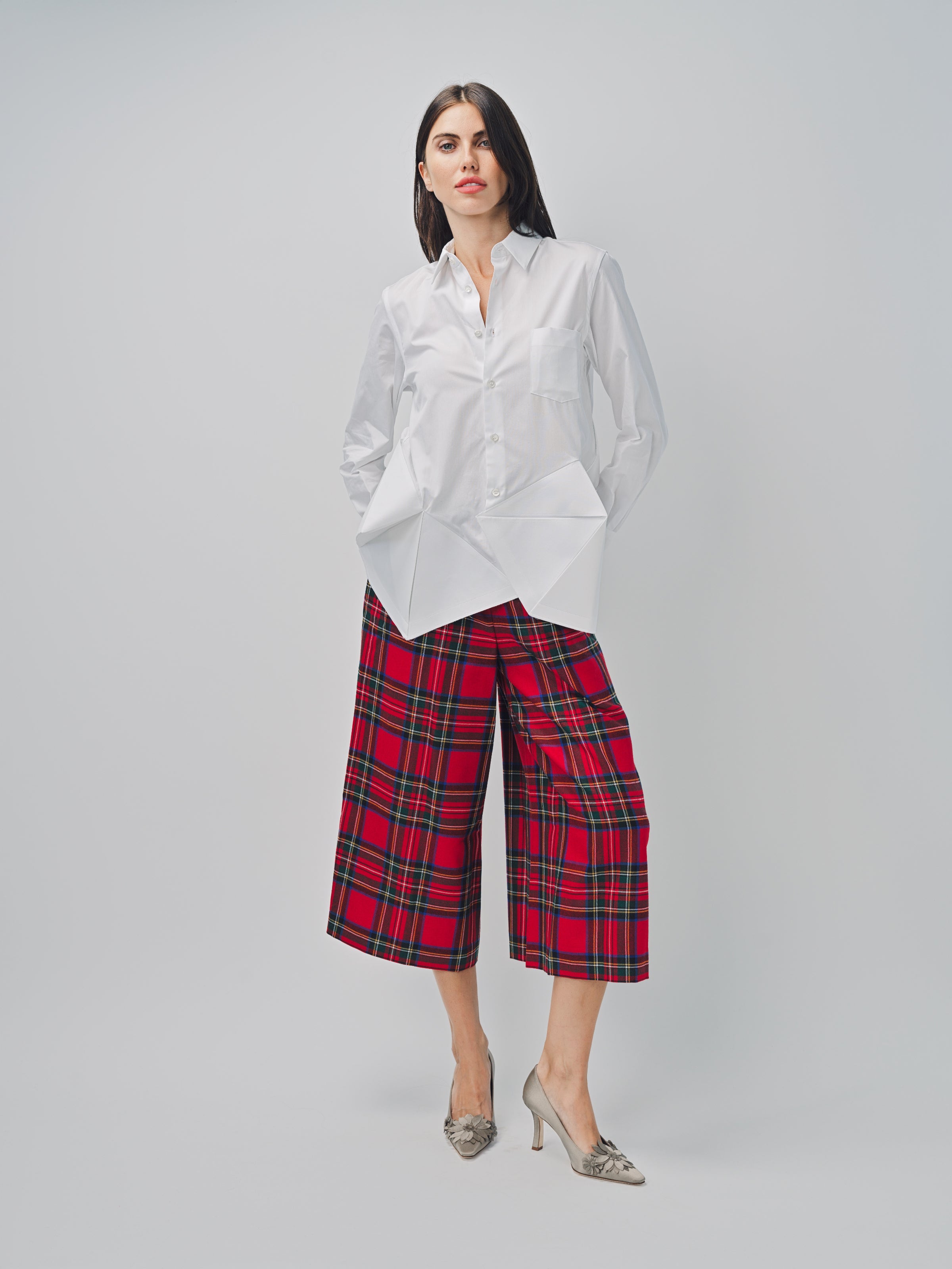 Comme des Garcons Plaid Pants Red / XS