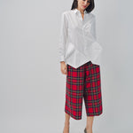 Comme des Garcons Plaid Pants Red / XS