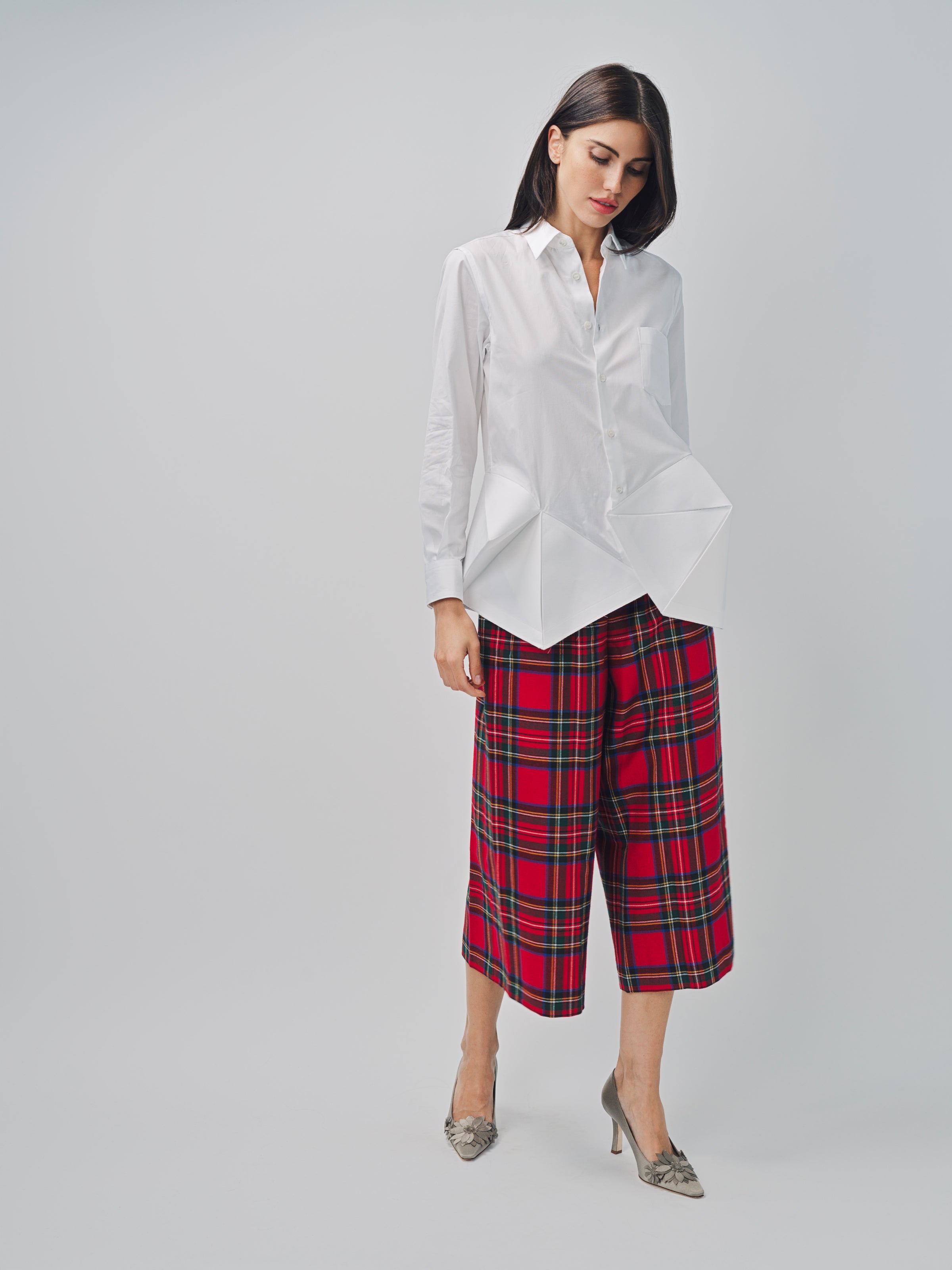 Comme des Garcons Plaid Pants Red / XS