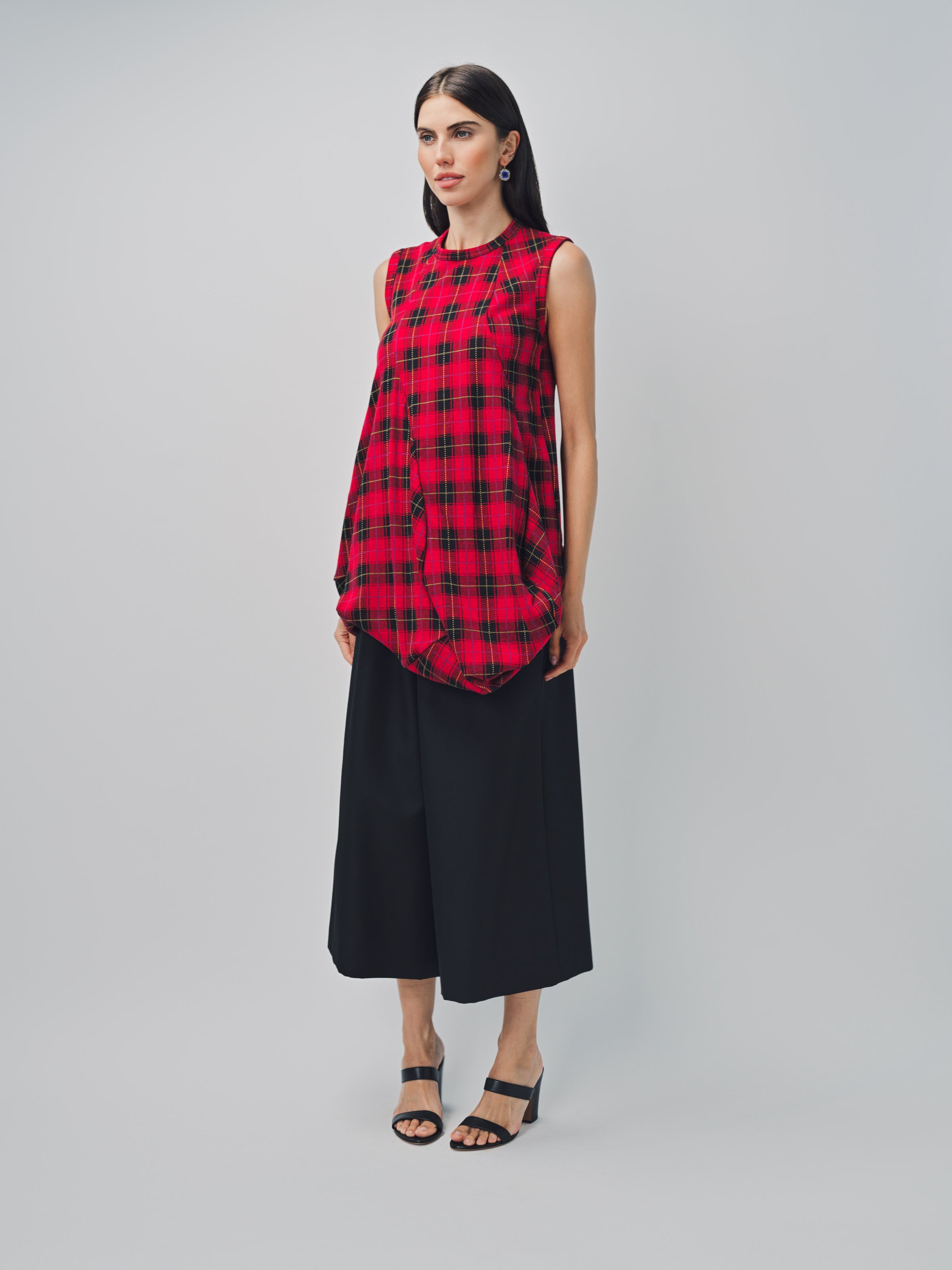 Comme des Garcons Plaid T-Shirt Red / XS