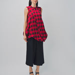 Comme des Garcons Plaid T-Shirt Red / XS