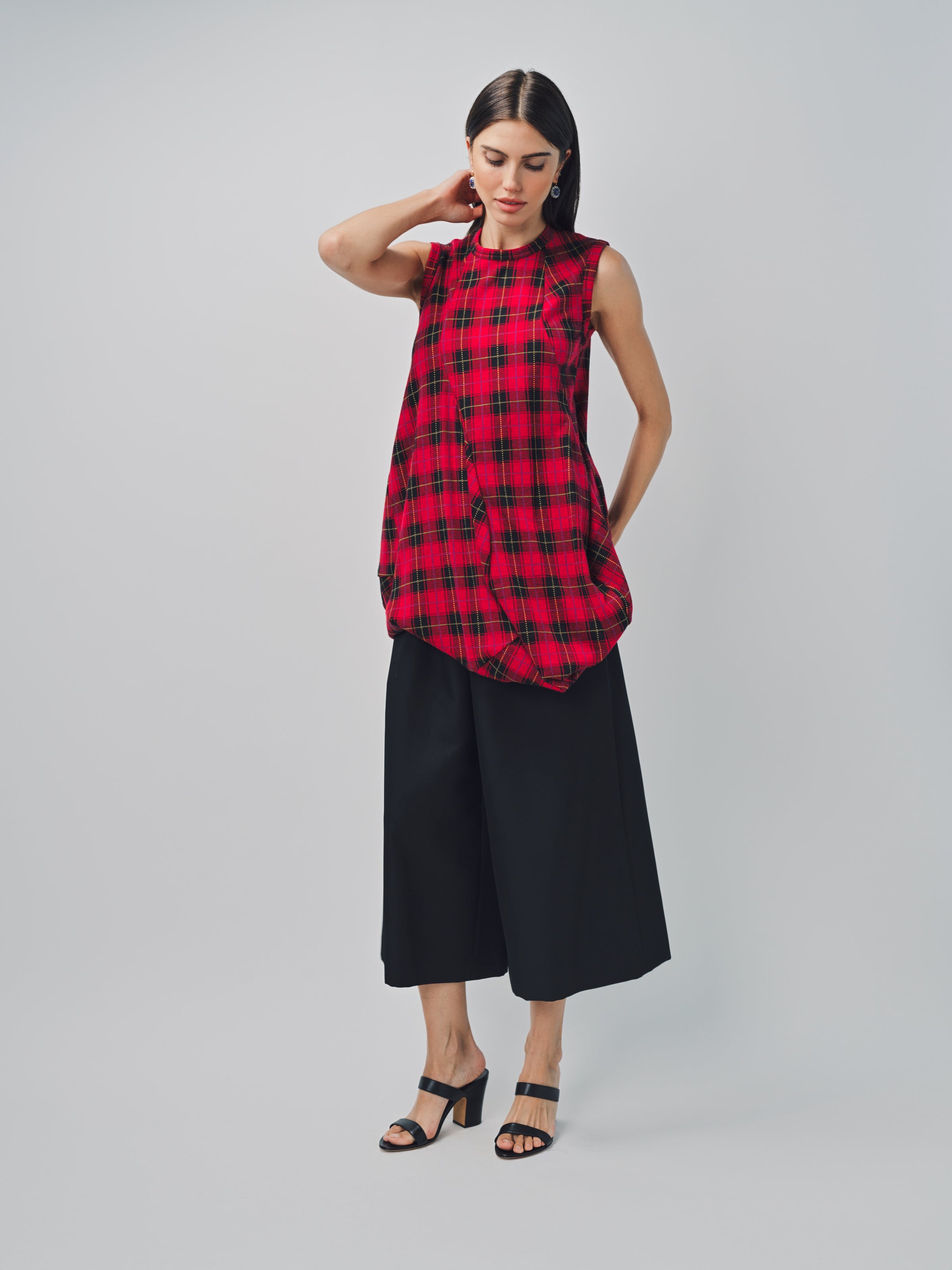Comme des Garcons Plaid T-Shirt Red / XS