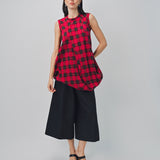 Comme des Garcons Plaid T-Shirt Red / XS