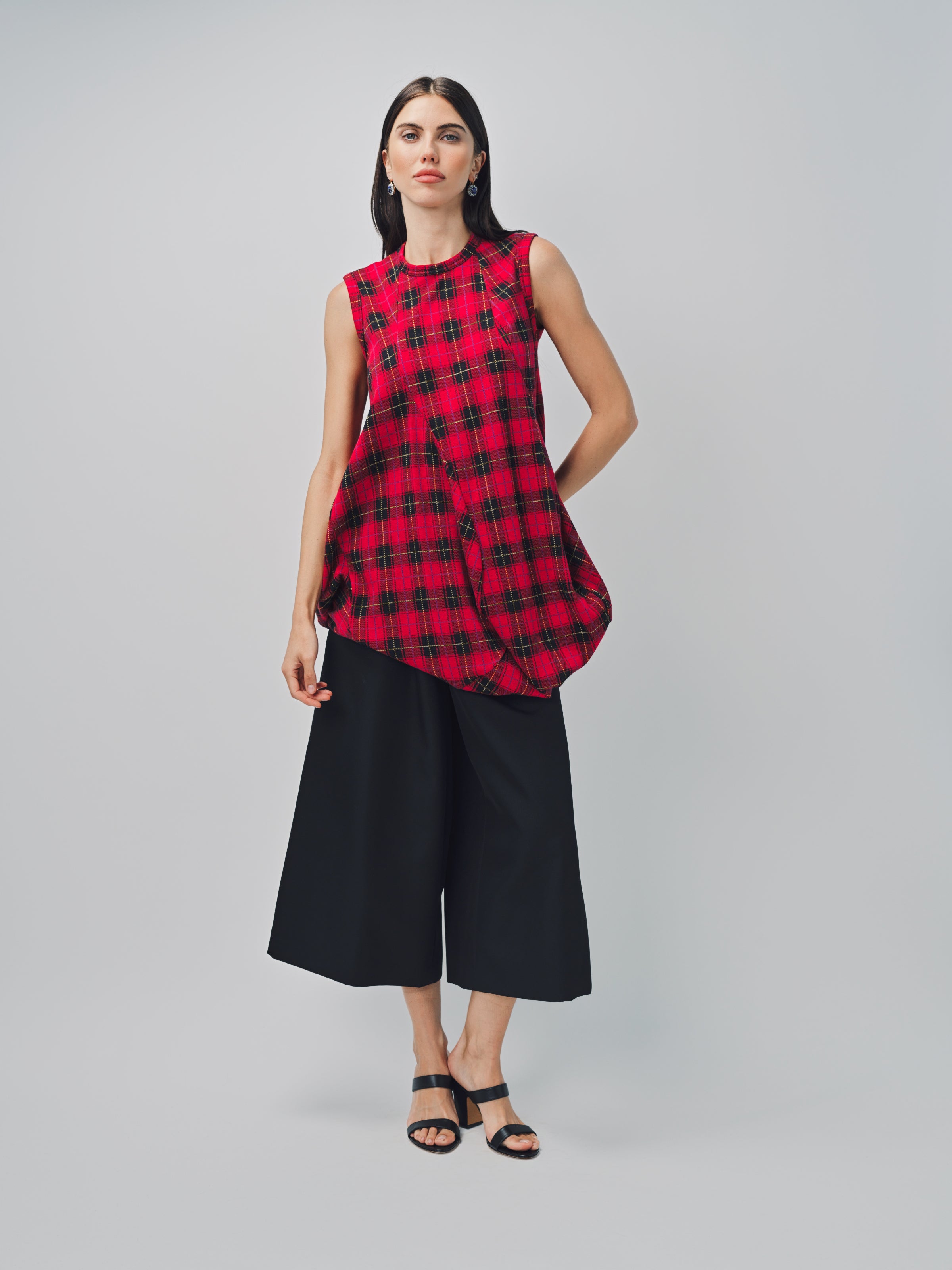 Comme des Garcons Plaid T-Shirt Red / XS
