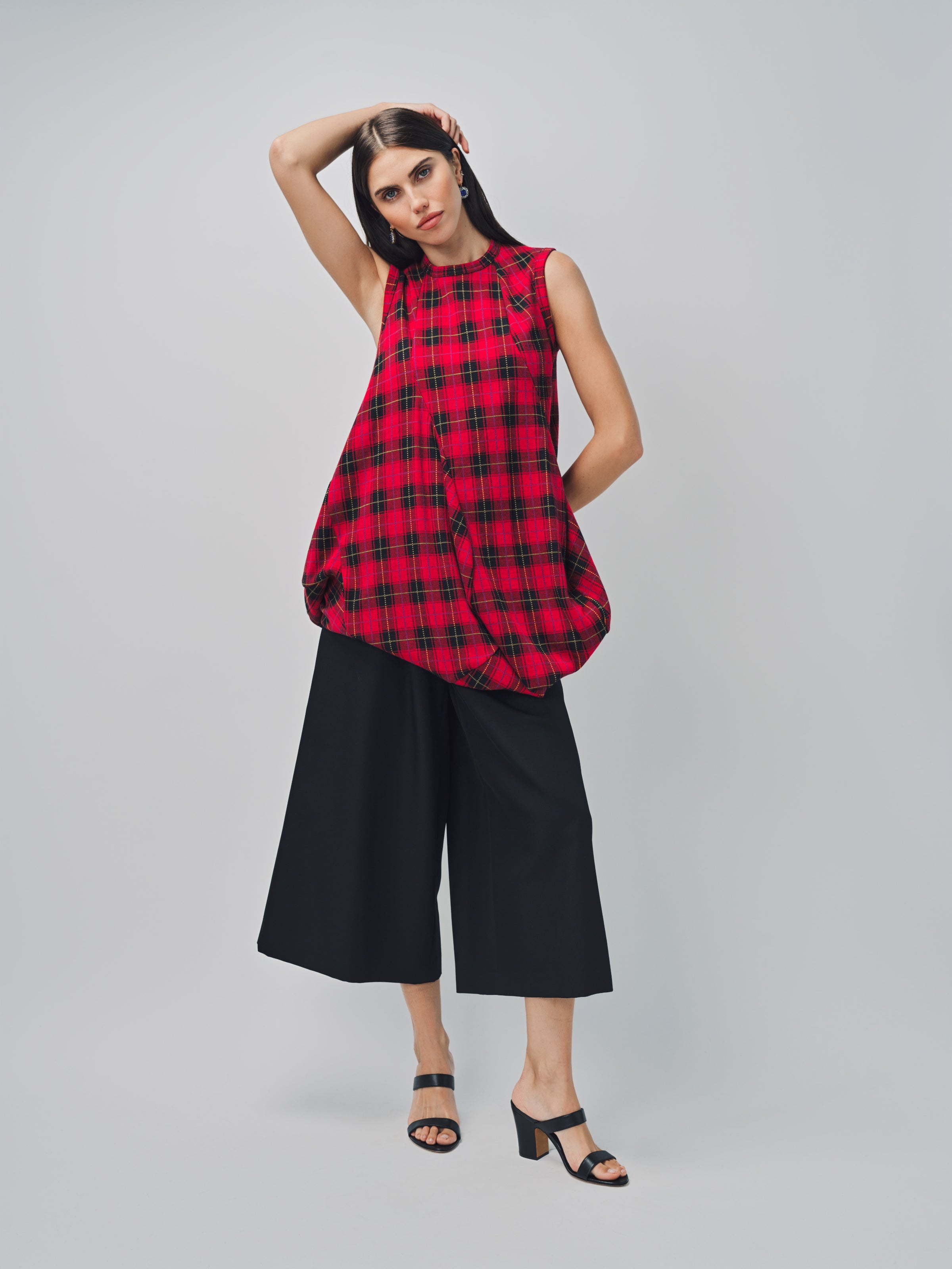 Comme des Garcons Plaid T-Shirt Red / XS