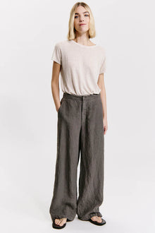 Linen palazzo trousers