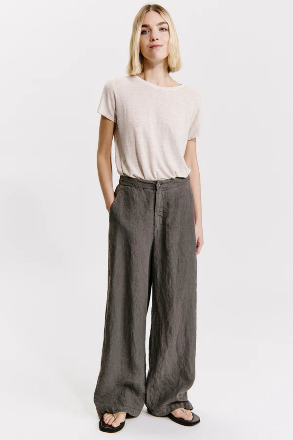 Linen palazzo trousers