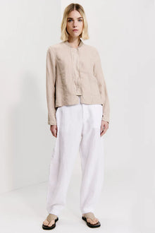 Linen zipped jacket