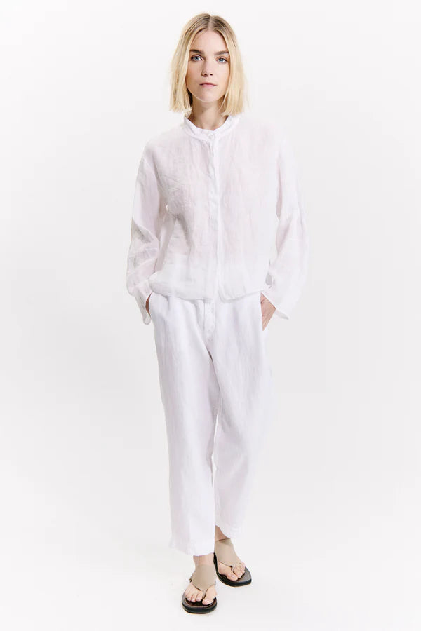 Linen over shirt