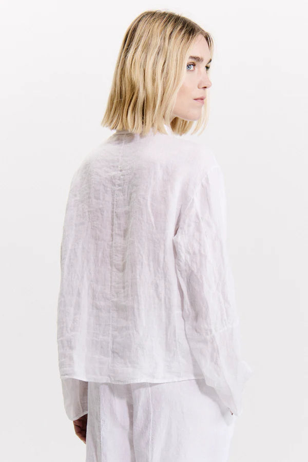 Linen over shirt