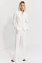 Slim fit mandarin collar jacket