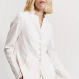 Transit Slim fit mandarin collar jacket