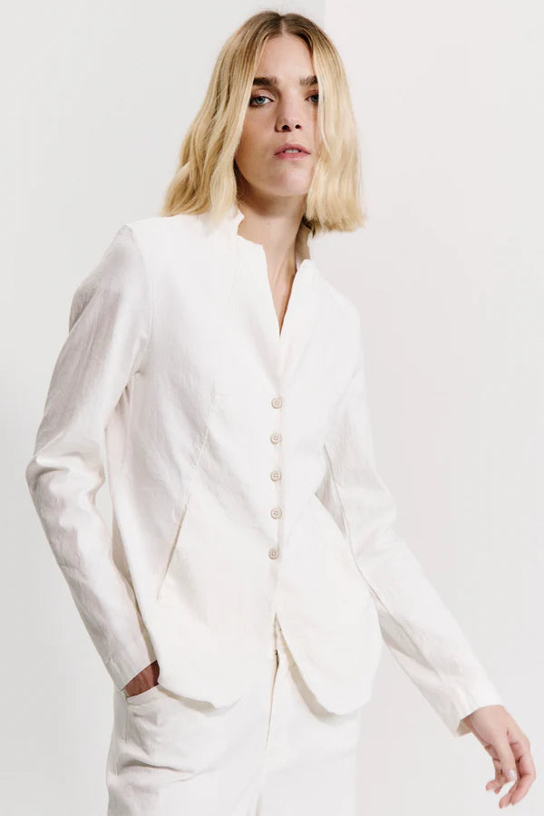 Slim fit mandarin collar jacket