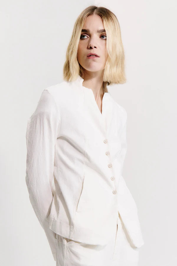 Slim fit mandarin collar jacket