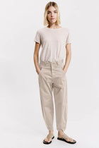 Comfort-fit stretch cotton trousers
