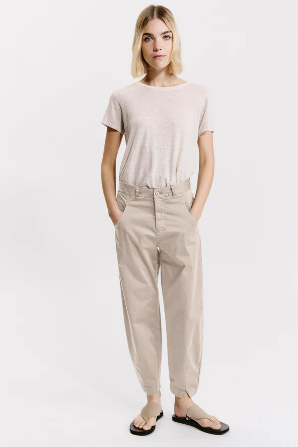 Comfort-fit stretch cotton trousers