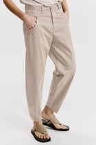 Comfort-fit stretch cotton trousers