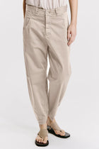 Comfort-fit stretch cotton trousers