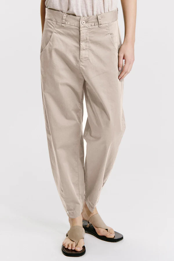 Comfort-fit stretch cotton trousers