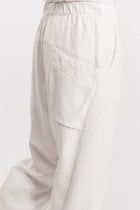 Tencel and cotton loose-fit trousers - Sand