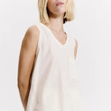 Transit Silk blend comfort fit flared tank top