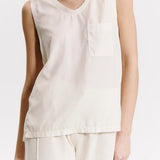 Transit Silk blend comfort fit flared tank top