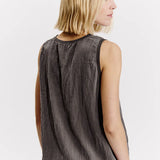 Transit Silk blend comfort fit flared tank top