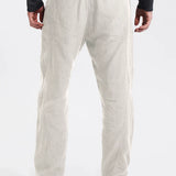Transit Men's Loose fit linen trousers with front carter pockets