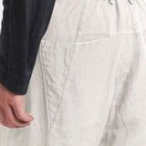 Transit Men's Loose fit linen trousers with front carter pockets