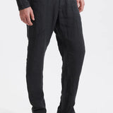 Transit Men's Loose fit linen trousers with front carter pockets