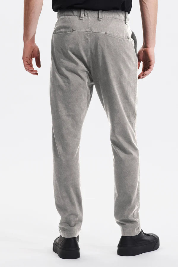 Loose fit chino trousers in heavy cotton jersey