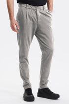 Loose fit chino trousers in heavy cotton jersey