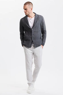 Regular fit jacket in linen and tencell