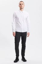 Regular-fit shirt in stretch cotton poplin