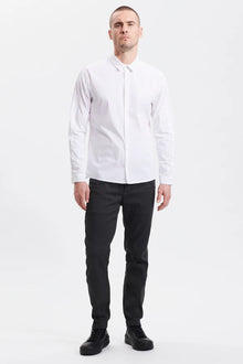 Regular-fit shirt in stretch cotton poplin