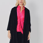 Daniela Gregis Punto Bianco Lavato Coat Blu Navy / One size
