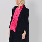 Daniela Gregis Punto Bianco Lavato Coat Blu Navy / One size