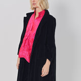 Daniela Gregis Punto Bianco Lavato Coat Blu Navy / One size