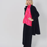 Daniela Gregis Punto Bianco Lavato Coat Blu Navy / One size
