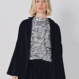 Daniela Gregis Gladiolo Bianco Lavata Jacket Blu Navy / One size