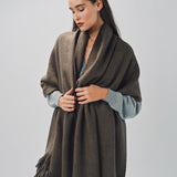 Denis Colomb Mongolian Nubby Stole Cappucino / One size