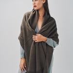 Denis Colomb Mongolian Nubby Stole Cappucino / One size