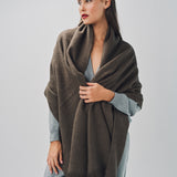 Denis Colomb Mongolian Nubby Stole Cappucino / One size