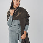 Denis Colomb Mongolian Nubby Stole Cappucino / One size