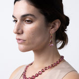 Marie-Hélène De Taillac 22K Yellow Gold Rubelite and Tourmaline Gabrielle D'Estree Earrings