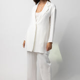 Dusan Open Back Linen Blazer