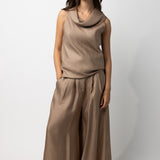 Dusan Cowl Neck Sleeveless Top